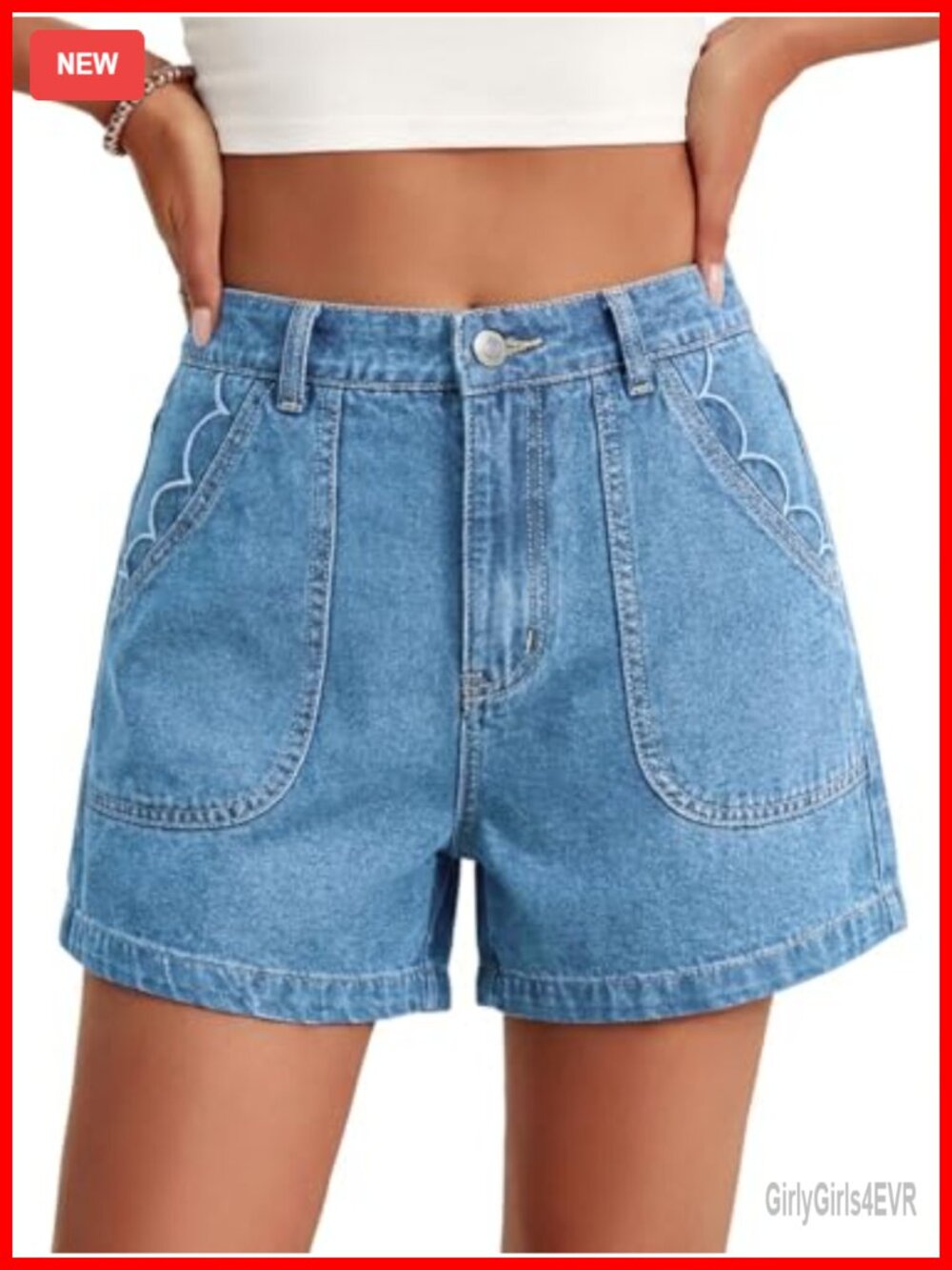 High Waisted Wide Leg Jean Shorts - Baggy Denim Jorts - Casual Summer Bottoms